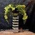 Rosdorf Park Mirrored Candlestick Orchids Centerpiece in Decorative Vase ROSP7027